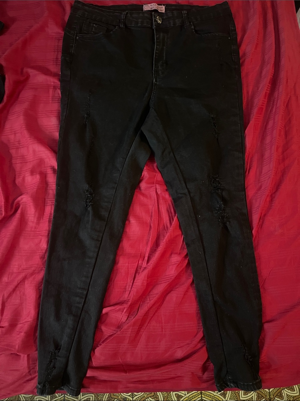 Wax Jean Black High-Rise Butt lift Skinny Jeans